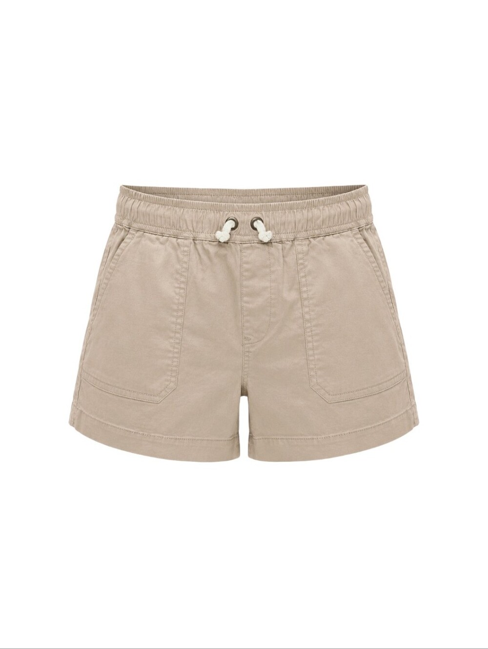 Primary Kids Stretch Chino Midi Short Khaki Elastic Waist Boys Girls Size 10